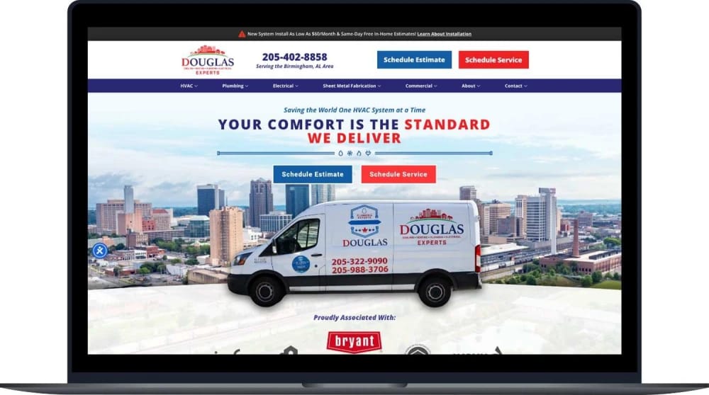 Douglas services overview page