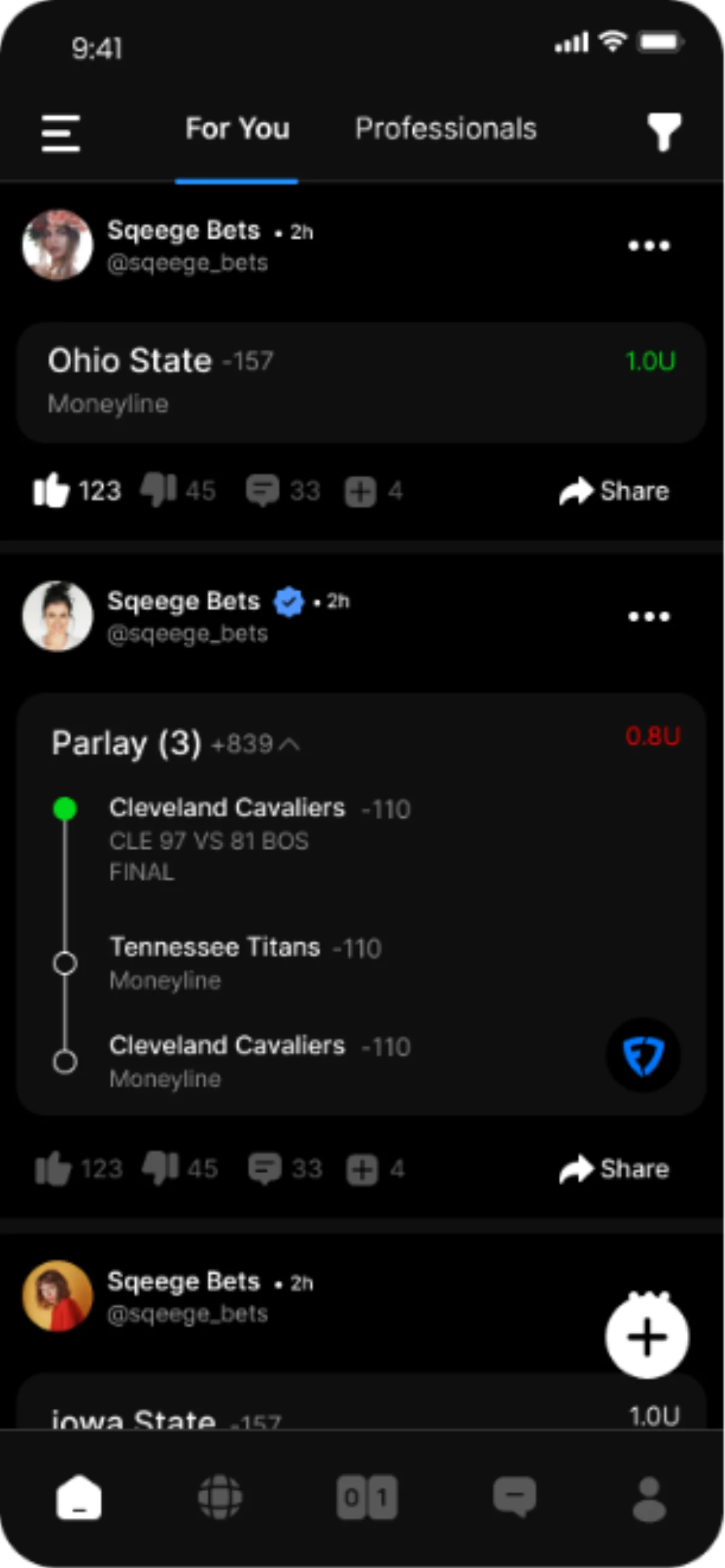 PeerPicks live odds screen
