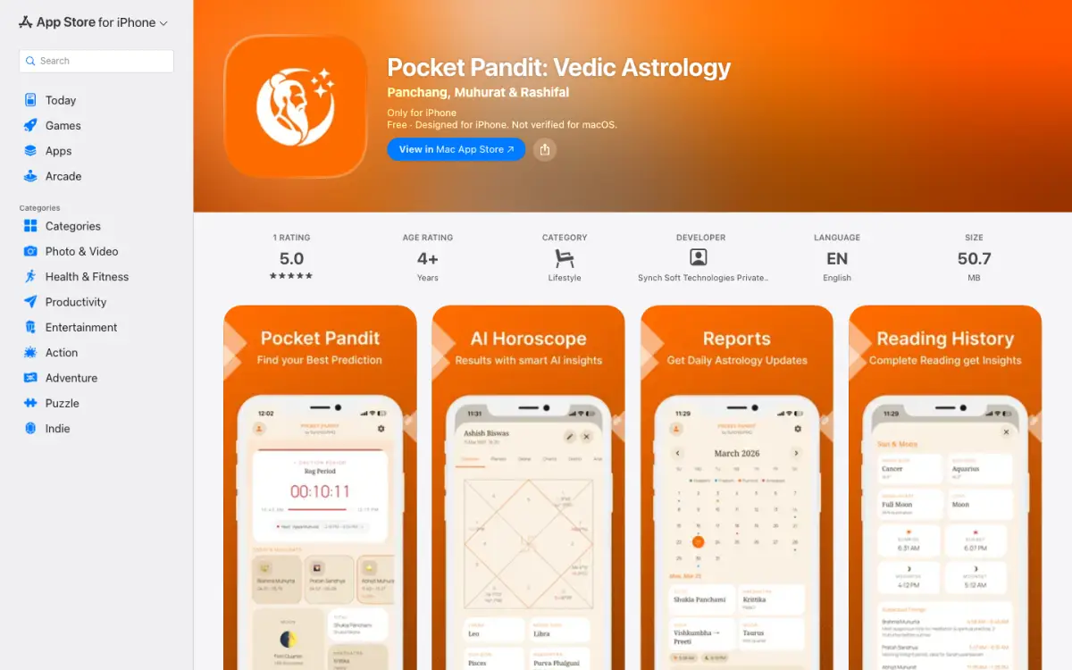 Pocket Pandit on the App Store