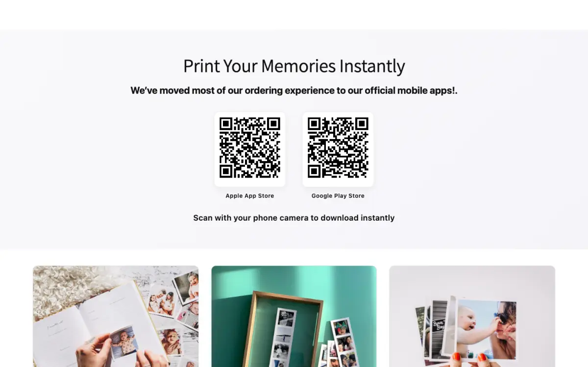Pocket Prints products — photo books, framed prints
