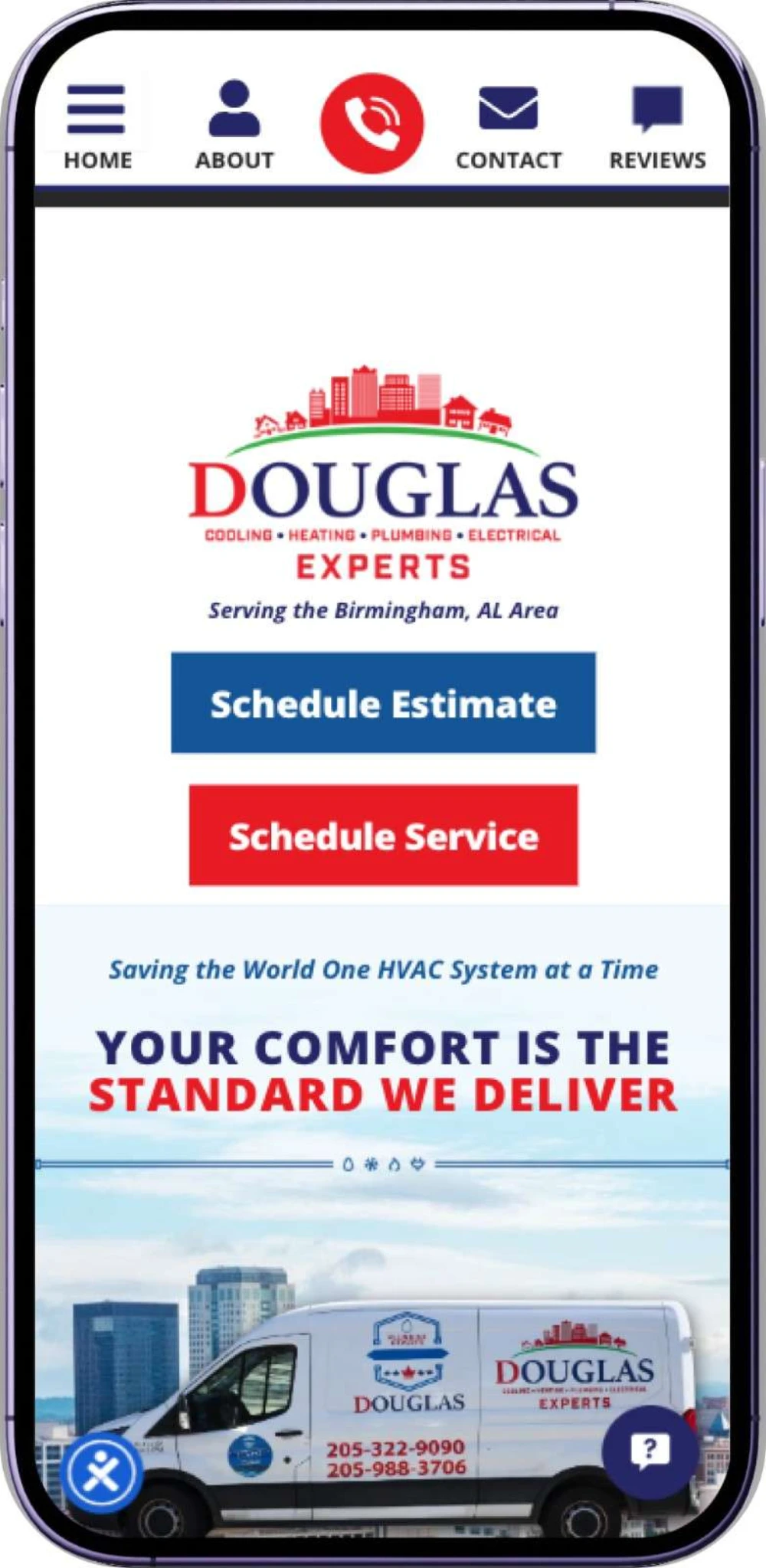Douglas Cooling & Heating homepage