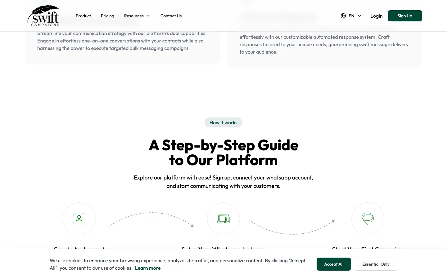 Swift Campaigns pricing plans and subscription options